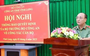 Giám đốc Công an tỉnh Vĩnh Long nghỉ hưu
