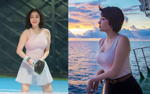 Nhan sắc hoa hậu nổi tiếng cả nước, quê Hải Phòng: Tuổi 40 vóc dáng tròn trịa, da trắng căng bóng