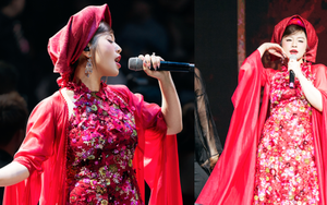 Sao mai Thu Hằng xinh đẹp nổi bật, hát mở màn show thời trang của Cao Minh Tiến