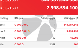 Có người vừa trúng Vietlott 344 tỷ đồng, giải thưởng kỷ lục chưa từng có trong lịch sử xổ số Việt Nam