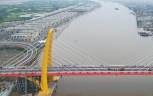 Cận cảnh cầu Hoàng Gia 2.300 tỷ đồng bắc qua sông Cấm trước ngày thông xe