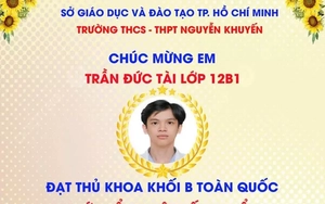 Thủ khoa khối B toàn quốc nói 'không' với luyện thi, học thêm...