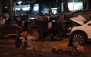 Người dân thất thần kể lại vụ ô tô tông liên hoàn ở Hà Nội: “Tiếng va chạm kinh khủng lắm, kêu rẹt rẹt rẹt rồi ầm một cái”