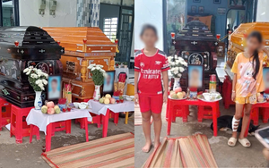 Đôi vợ chồng tử vong khi đưa con đi khám bệnh: Xót xa cảnh đám tang không kèn trống, phải tổ chức nhờ bên nhà người thân, 2 con thất thần bên linh cữu