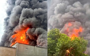 Xưởng sơn rộng 1.000 m² ở TP.HCM bốc cháy ngùn ngụt