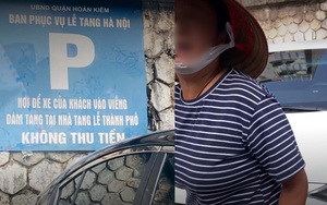 Mắng chửi, đòi thu tiền đỗ xe tại vỉa hè nhà tang lễ ở Hà Nội, người phụ nữ lập tức "lên phường" nộp phạt