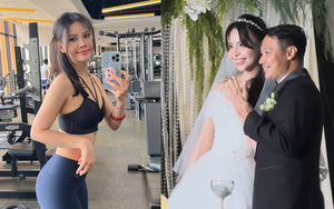 Vợ biên tập viên VTV của HLV Vũ Hồng Việt đẹp từ lễ đường tới phòng gym, gây sốt với body săn chắc nét căng