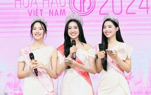Sau gần 1 tuần đăng quang, hoa hậu Trúc Linh và 2 á hậu bị hỏi về chuyện yêu đương