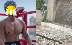 Nam diễn viên 8X bàng hoàng cảnh nhà tan nát, cửa kính vỡ tung, đồ đạc bị bão Wipha cuốn phăng