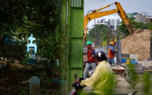 Toàn cảnh ngôi trường tiểu học đang được xây dựng trên nền nghĩa trang lớn nhất TP.HCM