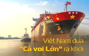 Siêu tàu "Made by Vietnam" trọng tải 7.990 tấn  vừa hạ thủy thành công: Ngành đóng tàu Việt vươn xa