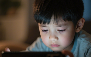 Bé trai 5 tuổi "mắt toàn lòng trắng", lác vĩnh viễn vì chơi điện thoại 4 tiếng mỗi ngày