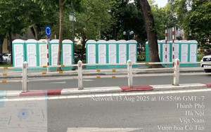 Các điểm nhà vệ sinh công cộng phục vụ Chương trình nghệ thuật tối 15/8 tại Hà Nội