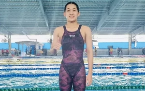 Nguyễn Thúy Hiền về thứ ba vòng loại 100m nữ ở giải bơi vô địch trẻ thế giới 2025