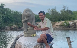 Ra biển câu cá, người đàn ông ở Quảng Ngãi phát hiện tượng thần khỉ Hanuman