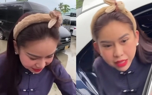 Bình Tinh ngồi xe sang chục tỷ làm từ thiện, bước xuống bị quây kín đi không nổi