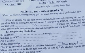 Các địa phương bắt đầu thu thập thông tin người dân để chi trả 100.000 đồng dịp 2/9