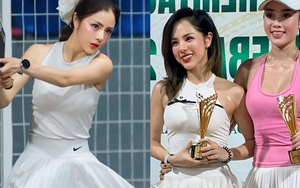 Vô địch giải pickleball, nữ MC nổi tiếng tuyên bố: Tôi có thể sĩ đến cuối đời rồi!