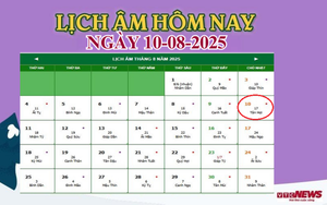 Lịch âm 10/8 - Âm lịch hôm nay 10/8 chính xác nhất - lịch vạn niên 10/8/2025