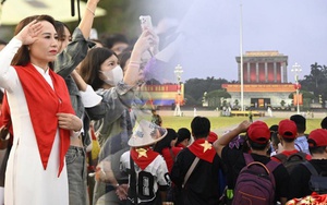 Ngày đầu tiên của tháng 9, hàng nghìn người dân đổ về Quảng trường Ba Đình tham dự Lễ Thượng cờ