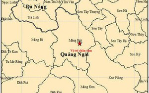 Động đất 4.5 độ tại xã Măng Bút, tỉnh Quảng Ngãi