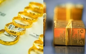 Giá vàng đồng loạt giảm rất mạnh