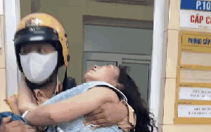 CSGT dùng xe đặc chủng dẫn đường đưa nữ giáo viên bị sốc phản vệ vào bệnh viện cấp cứu