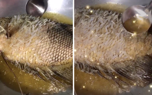 Cảnh tượng chiên cá nguyên vảy khiến nhiều người "nổi gai ốc", không ngờ lại là đặc sản độc đáo ở miền Tây