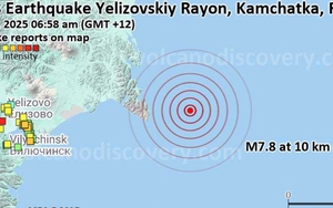 Nga hứng động đất mạnh kèm cảnh báo sóng thần