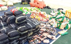 Phát hiện xe khách chở 3 tấn thực phẩm đông lạnh không rõ nguồn gốc