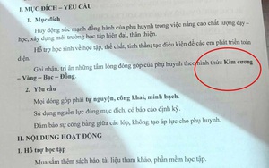 Lan truyền văn bản phụ huynh ủng hộ 20 triệu được vinh danh hạng kim cương: Hiệu trưởng lên tiếng bất ngờ
