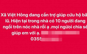 Người dân Lào Cai trèo mái nhà, đăng Facebook cầu cứu khi lũ dâng ngập tầng 2