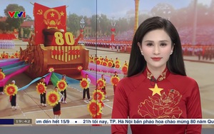 Nữ BTV diện áo dài đỏ sao vàng gây sốt trong bản tin Thời sự tối 2/9