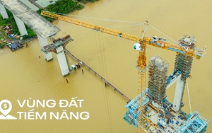 Toàn cảnh công trường cầu dây văng cao nhất, nút thắt cuối cùng của cao tốc mỗi mét tốn nửa tỷ ở TP.HCM