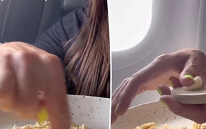 Nữ hành khách nhào bột làm mỳ Ý trên máy bay gây phản ứng dữ dội