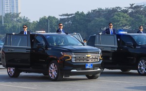 Lực lượng Công an phô diễn sức mạnh trong lễ xuất quân bảo vệ Đại hội Đảng