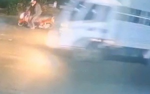 Ô tô dán chữ “Tập lái” được camera ghi lại sau khi người đàn ông gặp nạn tử vong