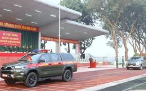 Dàn xe của Quân đội xuất quân phục vụ Đại hội Đảng toàn quốc