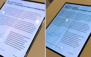 Ứng dụng nguyên lý đập nước, Samsung xóa nếp gấp trên màn hình gập như thế nào?