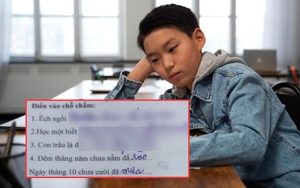 Học sinh tiểu học điền câu thành ngữ "Ếch ngồi..." khiến dân tình cười đau ruột: Sai rành rành nhưng lại thấy... có lý!