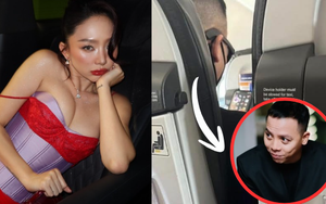 Touliver lặng lẽ xem ảnh Tóc Tiên suốt chuyến bay