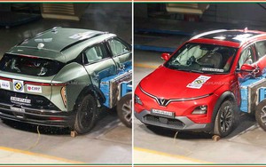 VinFast VF 6, VF 7 bị đâm thì xe biến dạng thế nào, người trong xe sống, chết ra sao - Video này có thể là câu trả lời