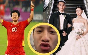 "Người hùng" Thanh Nhàn gửi ngay 1 nụ hôn cực ngọt cho vợ hotgirl khi ghi bàn giúp U23 Việt Nam giành HCĐ châu Á