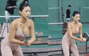 Sau Hiền Hồ lại đến Louis Phạm chơi pickleball lúc 12h đêm, sắc vóng nóng bỏng chiếm trọn "spotlight"