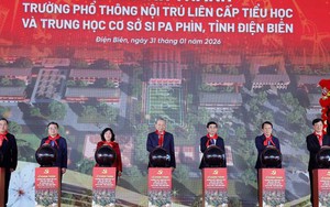 Tổng Bí thư Tô Lâm dự lễ khánh thành Trường Phổ thông nội trú liên cấp TH và THCS Si Pa Phìn