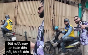 Khách Tây làm hành động lạ sau lưng tài xế, sững sờ khẳng định Việt Nam quá an toàn