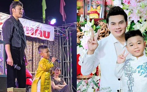 Nam NSƯT từ Mỹ về dẫn con trai đi hát, nhắc con cảm ơn người cho tiền