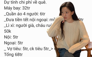 Nhà 4 người về quê nghỉ Tết hết 68 triệu, nhiều người thảng thốt: “Tiêu ghê vậy?!”