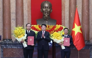 Chủ tịch nước trao quyết định bổ nhiệm hai Phó Chánh án Tòa án nhân dân Tối cao