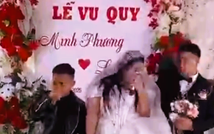 Xôn xao clip cô dâu, chú rể bị ném mắm tôm trong lễ cưới